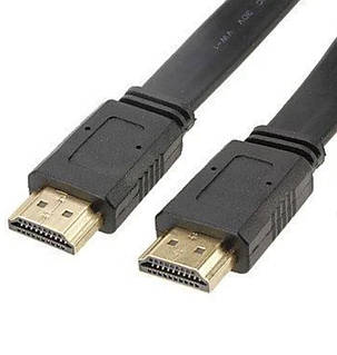 Кабель HDMI 3м локшина, Шнур HDMI-HDMI, Провід від комп'ютера до телевізора, фото 1