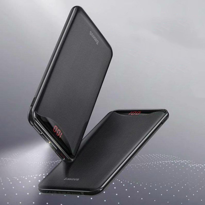 Power bank Baseus BS-10KP104 10000 mAh, Повербанк з ліхтариком, Портативна зарядка для телефона