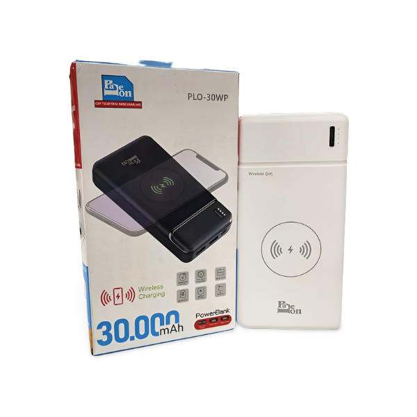 Power Bank PALEON PLO-30WP 30000 mAh  ⁇  Повербанк із бездротовою зарядкою  ⁇  Зовнішній акумулятор для телефона
