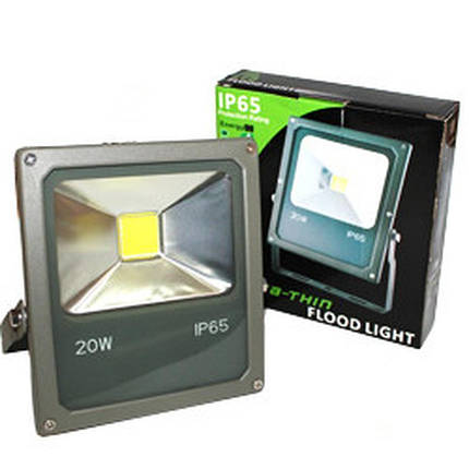 Прожектор LED 20W Black, Ліхтар на вулицю, Вуличний світильник, Прожектор LED 20W Black, фото 1
