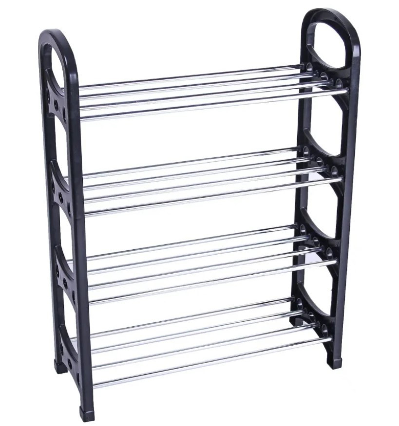 Полиця для взуття Shoe Rack (4 полиці, 16 пар), Стійка для зберігання взуття