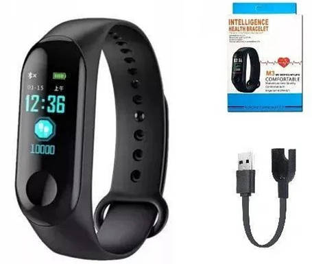 Фітнес-браслет Smart Band M3 + зарядка, Годинники для фітнесу, Фітнес-трекер, фото 1