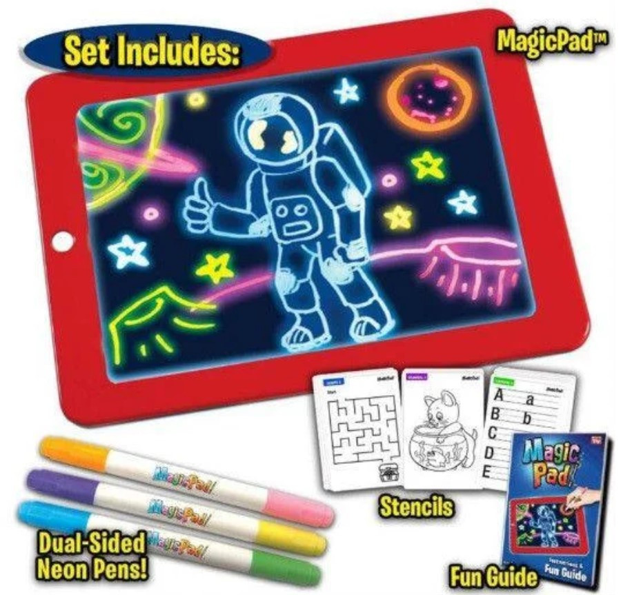 Світлодіодний планшет для малювання MAGIC SKETCHPAD | Інтерактивна іграшка | Набір для малювання світлом