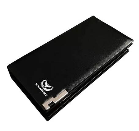 Гаманець Wallerry SW002 Чорний Чоловічий гаманець-портмоне, фото 2