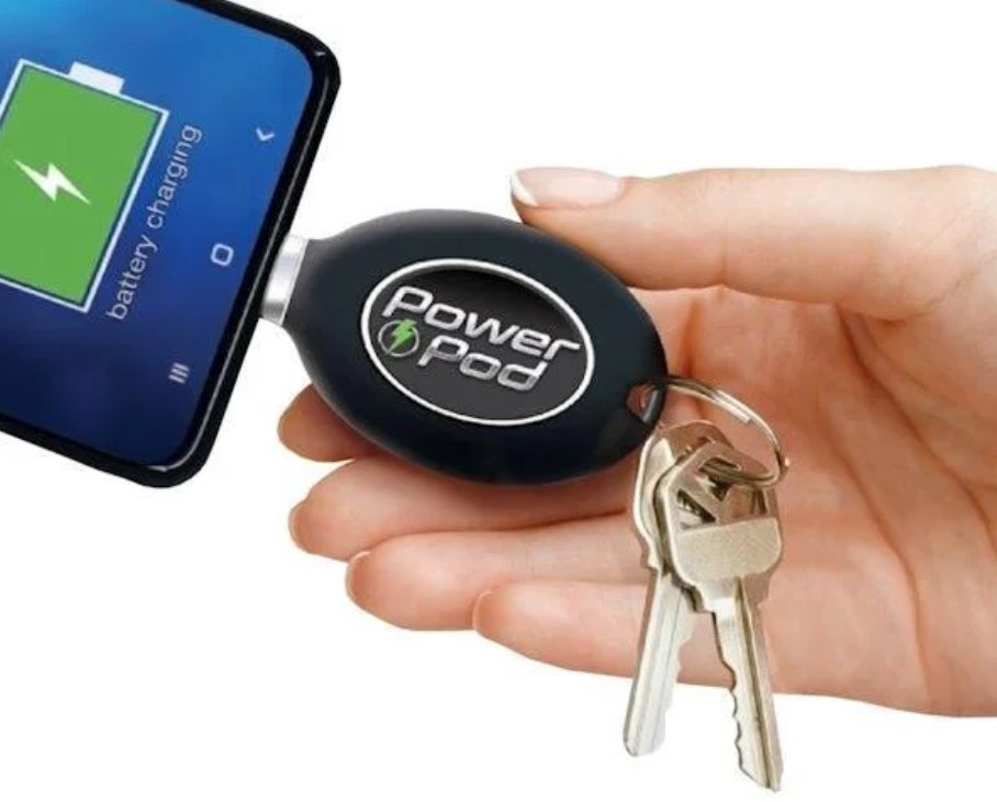 Power Pod брелок-зарядний пристрій, Повербанк, Зовнішній акумулятор, Портативна зарядка, Power Pod брелок-зарядний пристрій