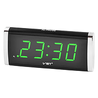 Часы VST-730 зеленые | Электронный будильник | Светодиодные цифровые часы