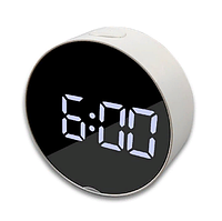 Часы 6505 mirror | Настольный электронный будильник с LED подсветкой | Светодиодные часы с зеркалом