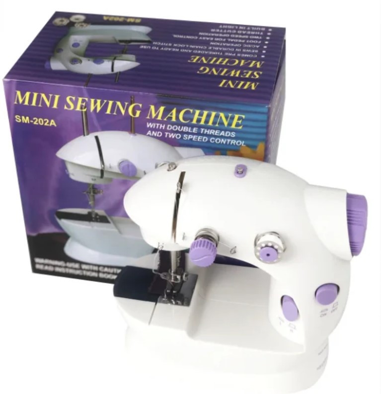Швейна машинка Mini sewing machine SM-202A 4в1, Машинка для шиття, Домашня швейна машинка, Домашня швейна машинка