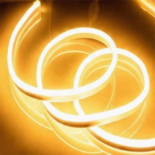 Стрічка Neon 5м Провід-Білий, Колір ламп-Теплий 7183, Гнучкий неон, LED стрічка