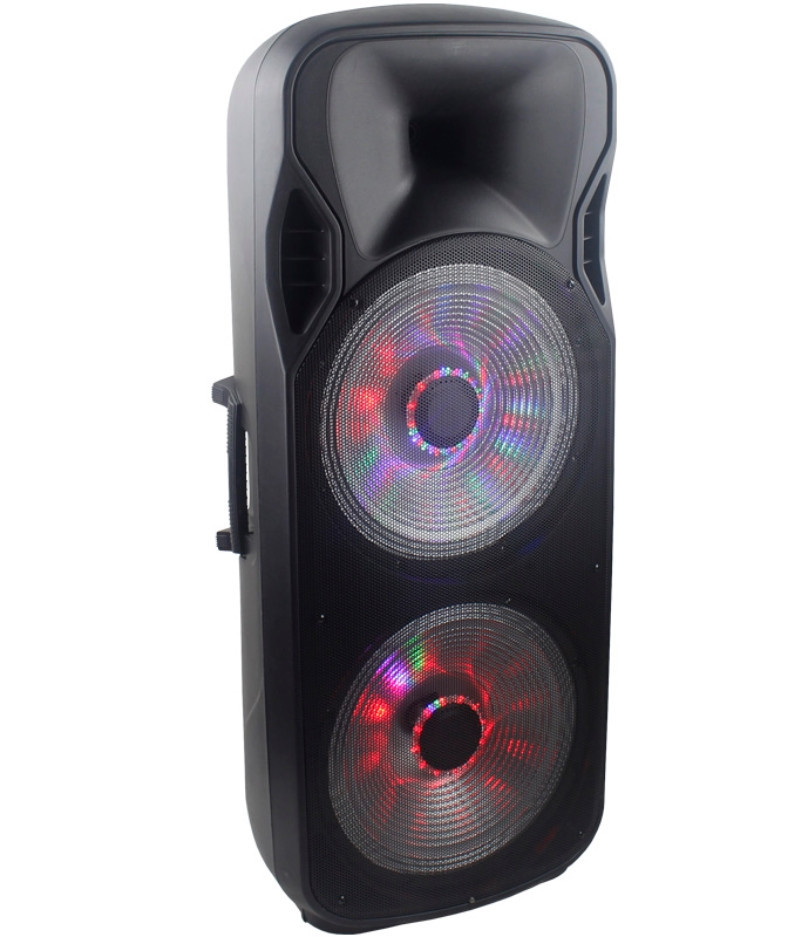 Колонка Temeisheng A15-15 (15"*2+10"*1 пищалки/2 мікрофони/LED підсвічування), Bluetooth акустика
