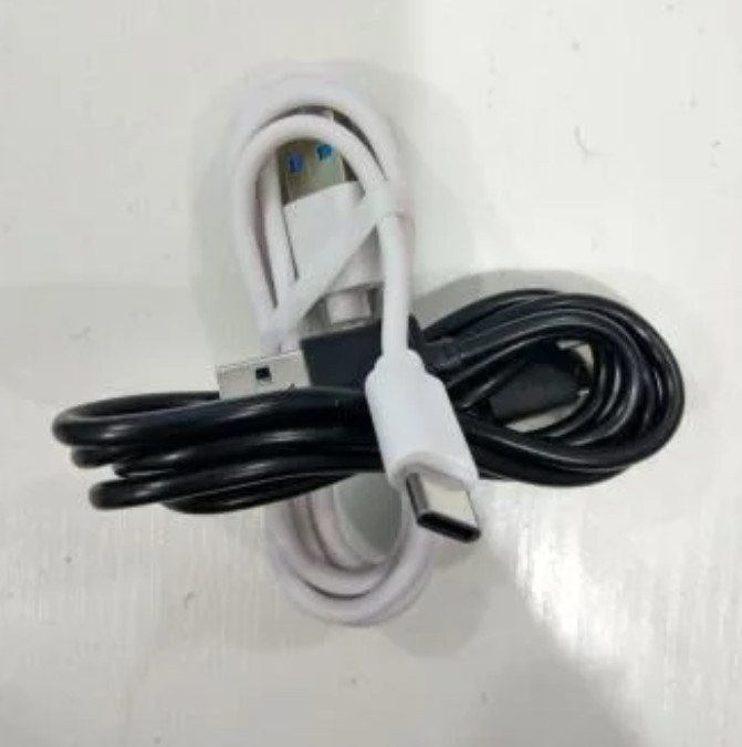 Шнур Type-C-USB T3 круглий (чорний, білий) | Зарядний кабель для смартфона | Дріт для зарядки телефону