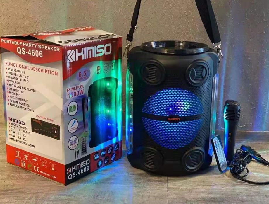 Колонка портативна KIMISO QS-4606 BT (6.5 "BASS), Блютуз колонка, Колонка для музики