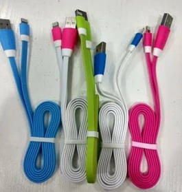 Шнур Iph-USB I12 локшина в кольорі | Зарядний кабель для Айфона | Дріт для зарядки Iphone