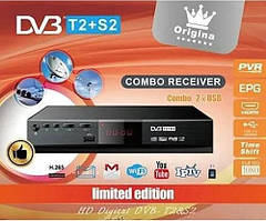Тюнер TS/S2 ORIGINAL 9902 DVB T2 12 V (метал), ТВ тюнер, Цифрова приставка для телевізора