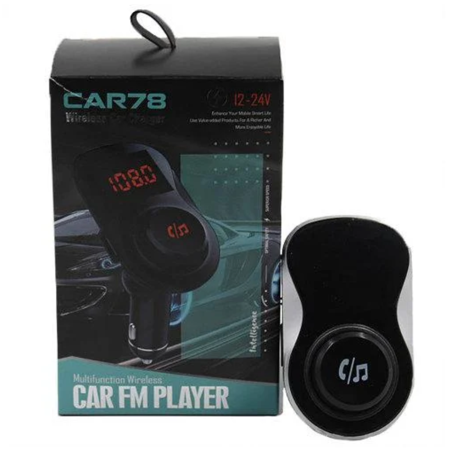 Трансмітер FM MOD. CAR 78 BT, FM-модулятор для автомобіля, Блютуз фм трансмітер
