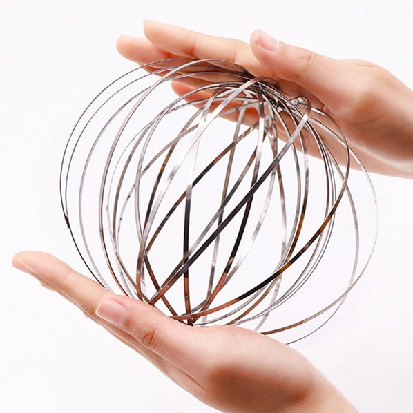 Антистрес іграшка Magic Ring, Кінетичні кільця, іграшка металева головоломка, фото 1