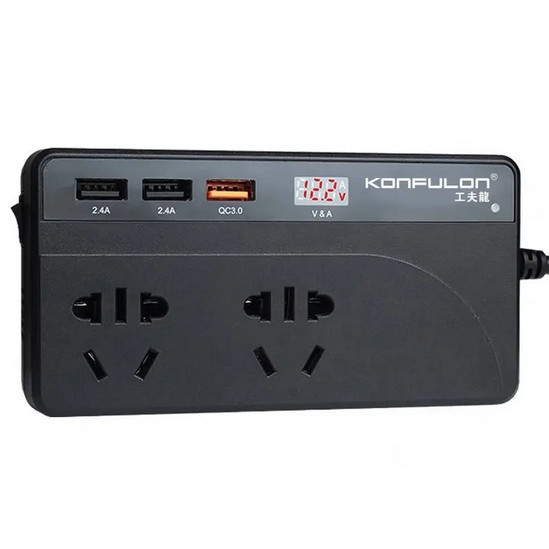 Автомобільний інвертор KONFULON 12-24 V на 220 V, що підвищує перетворювач напруги
