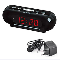 Часы VST 716-1 красные (BLUE BOX) | Электронный будильник | Светодиодные цифровые часы