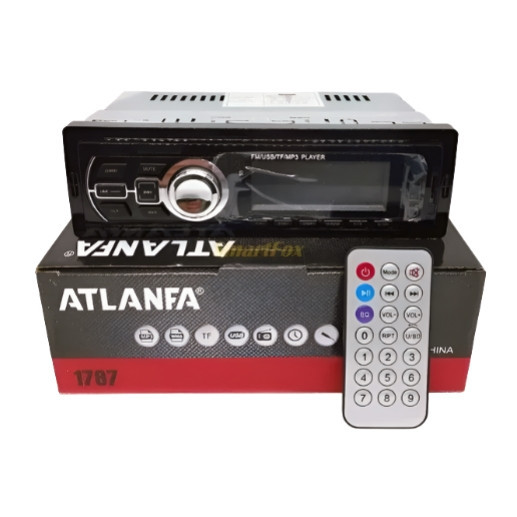 Автомагнітола Atlanfa 1787 (USB, SD, FM, AUX), Магнітола в машину 1 DIN, Автомобільна магнітола