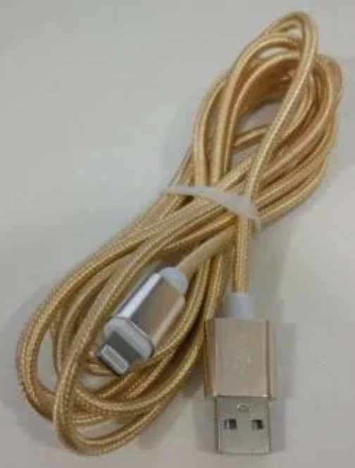 Шнур Iph-USB I14 кругла плетінка тканина, Зарядний кабель для Айфона, Провід для зарядки Iphone
