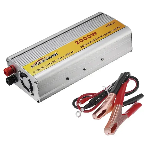 Перетворювач напруги інвертор Konnwei 24V-220V DC 2000 W, Інвертор в автомобіль