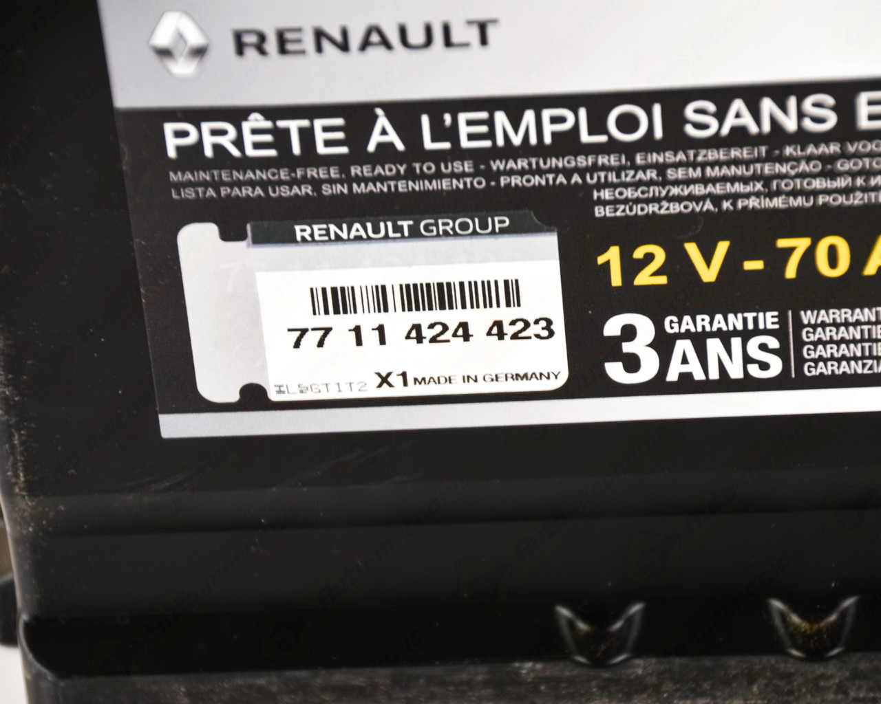 АКБ L5 70AH - / + с функцией "STOP&GO" на Renault Laguna III 2007->2015 Renault (Оригинал) - 7711424423 - фото 5 - id-p1804595595