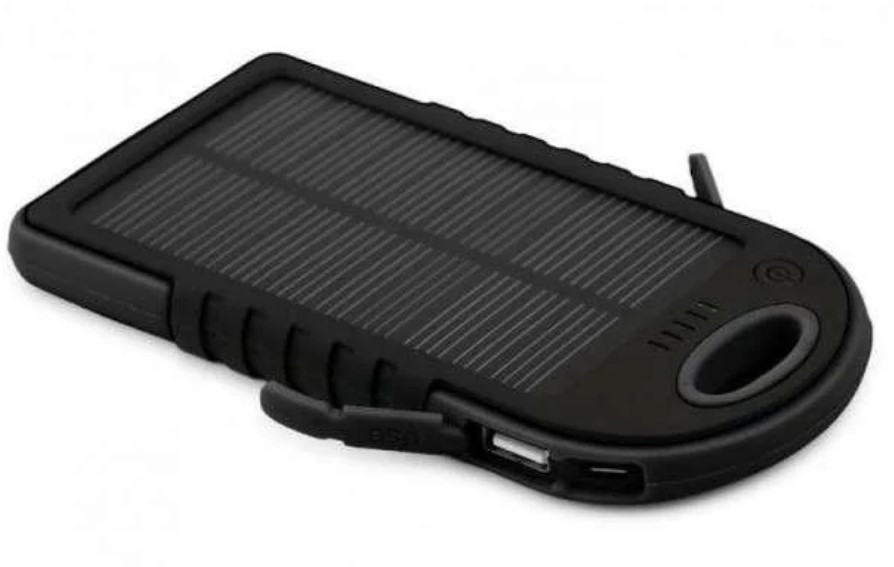 Power Bank SOLAR 45000mAh з сонячною батареєю Чорний, Зовнішній акумулятор, Портативна зарядка, Power Bank SOLAR 45000mAh