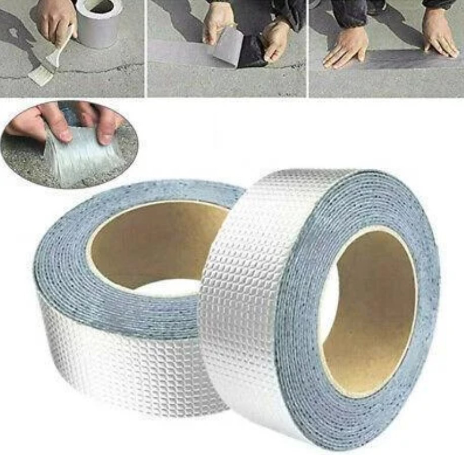 Надміцна липка стрічка (BUTYL SELF-ADHESIVE) шир. 5 см, товщ. 1.2 мм, довжина 10 м