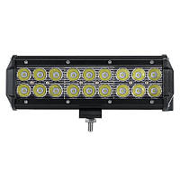 Автофара LED на крышу (18 LED) 5D-54W-MIX (235 х 70 х 80) | LED балка на авто | Светодиодная фара