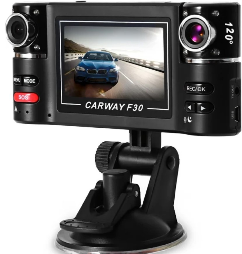 Автомобільний DVR відеореєстратор F30 подвійний об'єктив 2,7-дюймовий, Реєстратор в машину