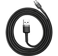 Кабель зарядки и подключения к ПК Baseus Cafule Cable USB to Micro 2.4A 0.5m Gray/Black