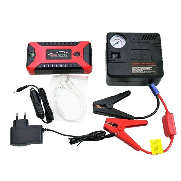 Пускозарядний пристрій JUMPSTARTER JX27 with pump (99800 мА·год) + компресор, ПЗП для автомобіля