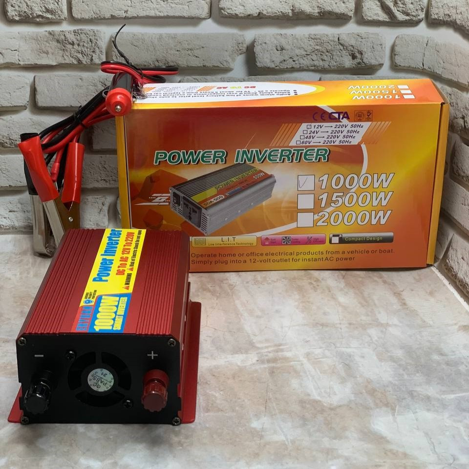 Перетворювач напруги з 12V на 220 V 1000 W, Підвищувальний інвертор