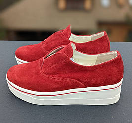 STTOPA Размер 41-27 см. Сліпони з натуральної шкіри шкіряні. 176-3641 Червоні