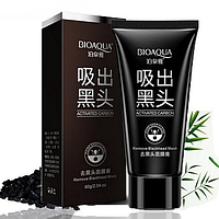 Черная маска от прыщей и черных точек Bioaqua Black Mask | Очищающая маска для лица с углем