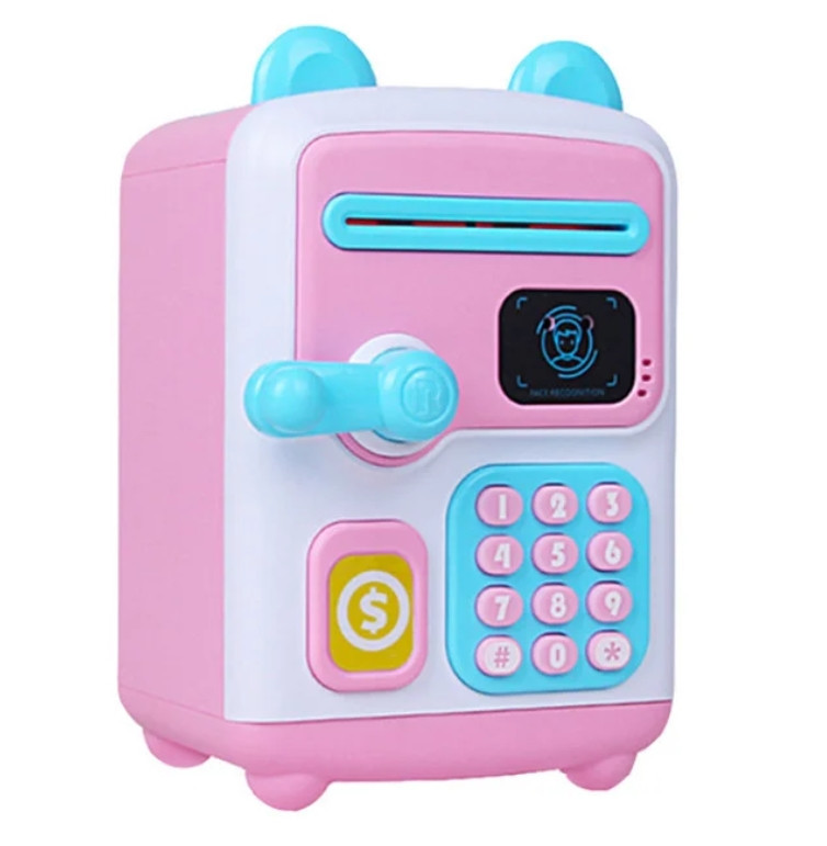 Скарбничка-сейф із кодовим замком Face Recognition Money BOX, Електронна дитяча скарбничка