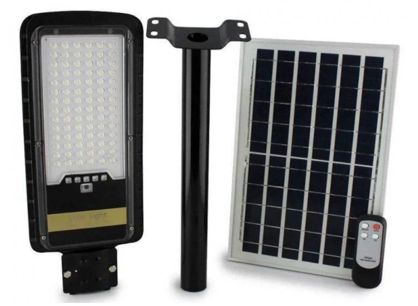 Вуличний ліхтар на стовп Solar street JD296 VPP 200W Remote (пульт), Прожектор на сонячній батареї