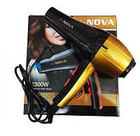 Фен Nova NV-9022 | Потужний фен для волосся | Фен для сушки волосся