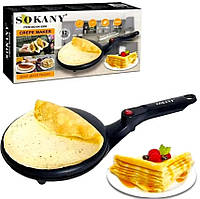 Сковородка для приготовления блинов Sokany SK-5208 Crepe Maker | Электрическая блинница