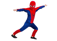 Новогодний детский костюм человека-паука (размеры S, M, L) | Костюм спайдермена | Детский костюм на Новый год