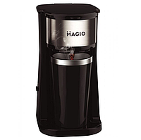Кофеварка MAGIO MG-449 | Маленькая кофемашина для дома | Капельная кофеварка