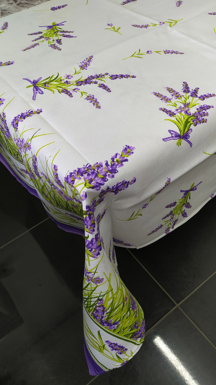 Скатертина лляна розмір 180x150 см на святковий стіл (N-901)