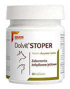 Долвіт Стопер  Dolvit Stoper Dolfos для лікування діареї у кішок і собак, 30 таблеток