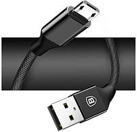 Кабель зарядки и подключения к ПК Baseus Yiven USB to Micro 1.5m черный