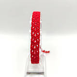 Жіночий браслет ручного плетіння макраме "Радко" CHARO DARO (червоний), фото 3