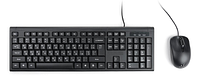 Клавиатура и мишка брендовые Logitech и Dell черный