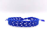 Жіночий браслет ручного плетіння макраме "Радко" CHARO DARO (синій), фото 2