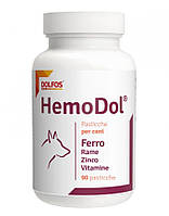 Гемодол Hemodol Dolfos нормализует физиологический баланс крови у собак, 90 таблеток