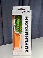 Расческа Janeke Superbrush With Soft Moulded Tips Белая с зеленым