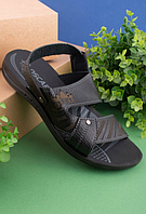 Качественные стильные мужские летние черные  сандалии, размеры 41,42,43,44,45